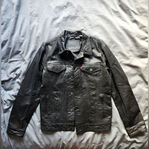 Levi's black Leather Jacket